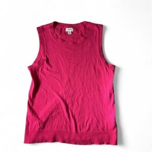 J.Crew Hot Pink Sleeveless Sweater Tank‎ Top Knit Vest XS Casual